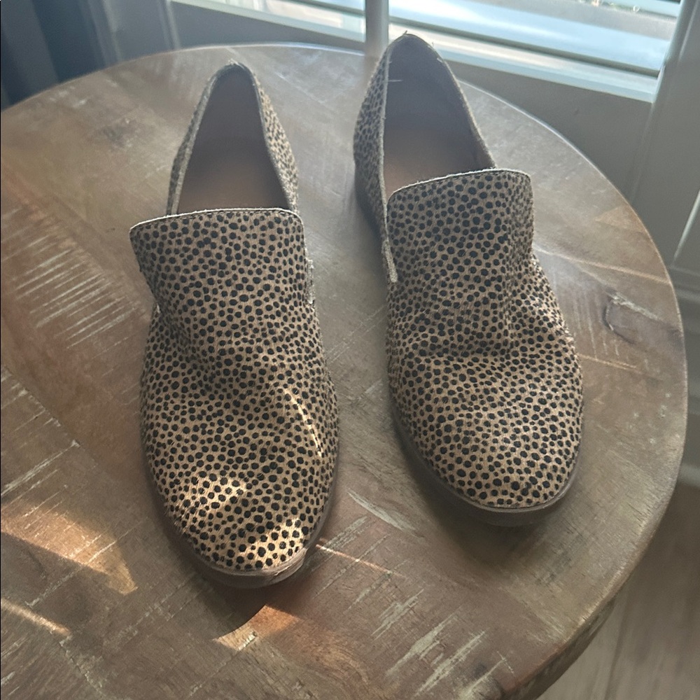 Crown Vintage Brown Polka Dot Loafers